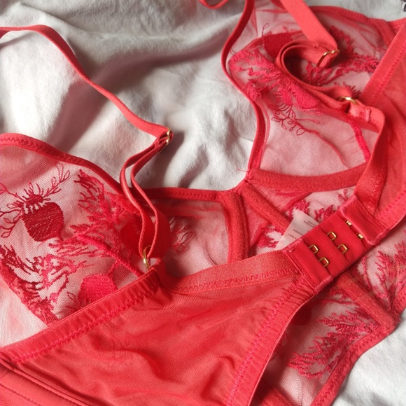 Thistle and Spire Verona Bodice & Thong - Dahlia - Picture 4 of 5